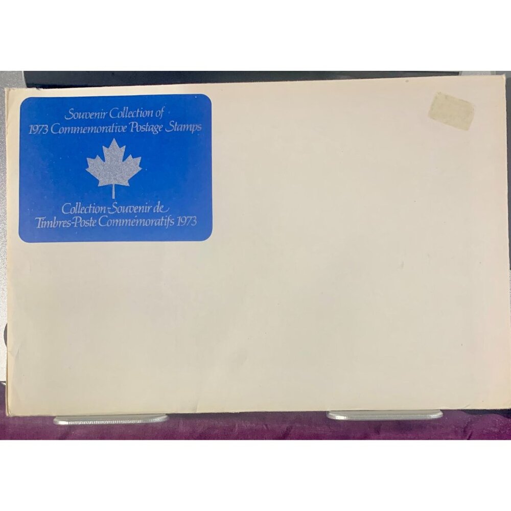 Souvenir Collection Of 1973 Commemorative Canadian Postage Stamps Folder